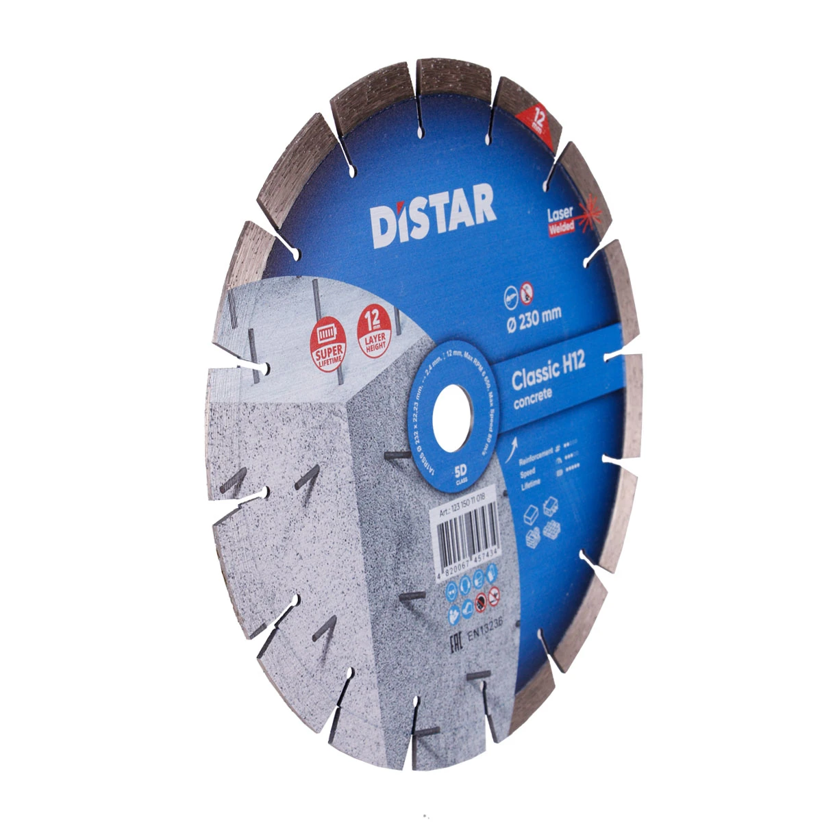 Диски на УШМ Алмазный диск DISTAR 1A1RSS/C3-W Classic H12 5D 230