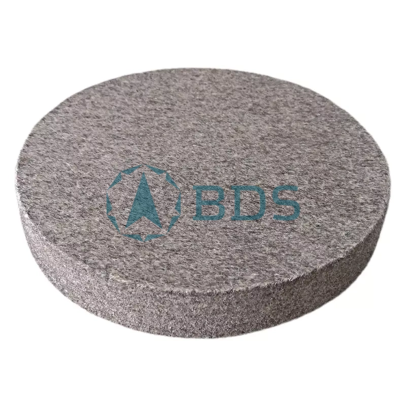 Войлочный круг для полировки камня 200 H30 мм серый